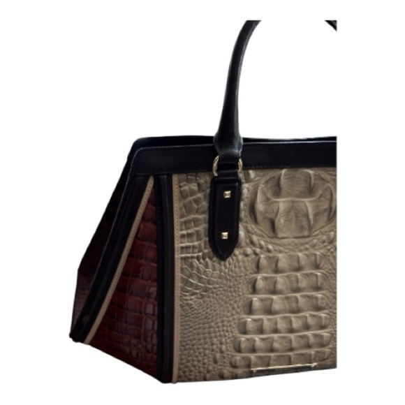 BRAHMIN BAG. Arden Satchel,Hemlock Westwood color, leather, never used. - Picture 6 of 10